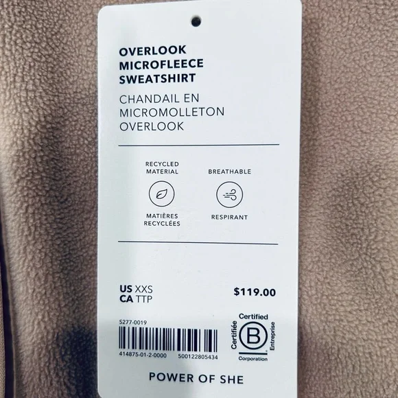 Athleta Overlook Microfleece Sweatshirt - Size XXS - Picture 6 of 8